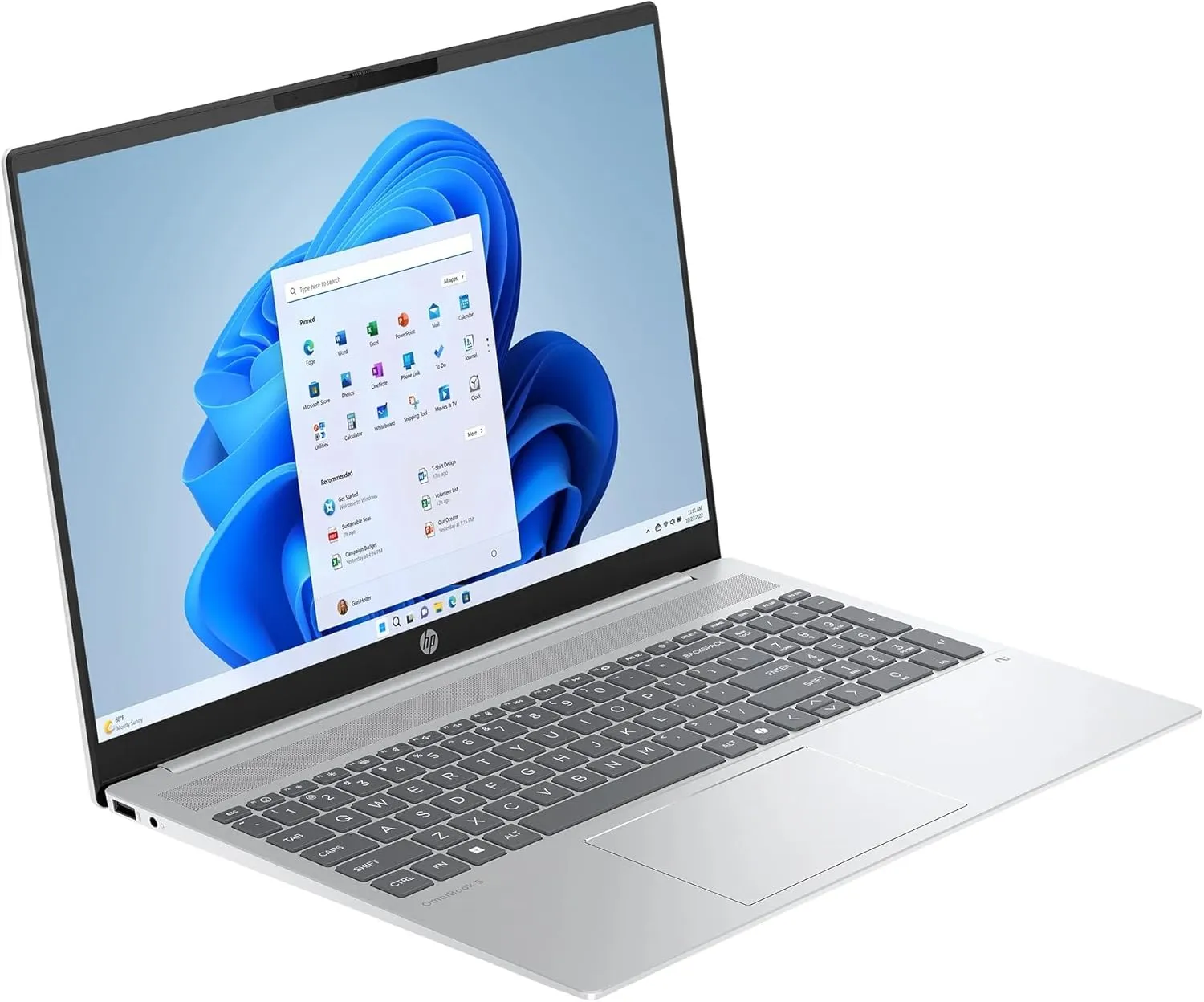 HP 2025 Laptop | OmniBook 5 | 16" 1920x1200 Touch IPS | AMD-8 Core Ryzen AI 7 350 | 16GB LPDDR5 | 1TB SSD | Windows 11 Home | Wi-Fi 6 - BT 5.4 - Backlit KB - 1080p FHD   IR Camera - Glacier Silver