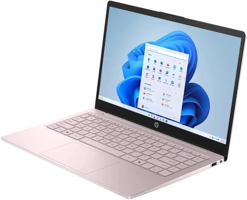 HP 2025 Student Laptop, Intel Processor N150(up to 3.6 GHz), 14 Inch LED Screen,16G RAM, 256GB Storange (128GB UFS 128GB MSD),1 Year Office 365, Windows 11 Home,w/YYY Accessories,Pink