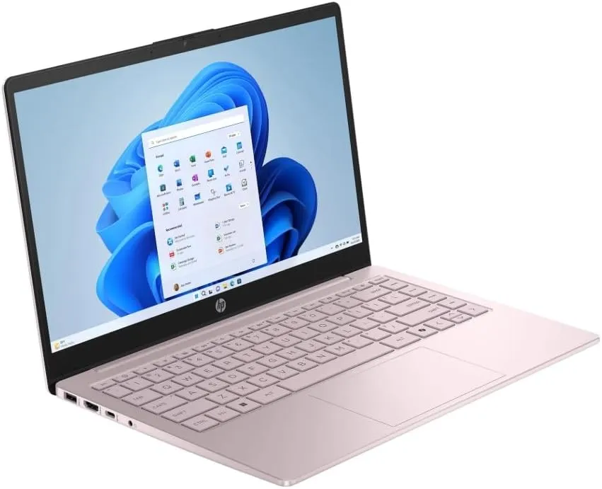 HP 2025 Student Laptop, Intel Processor N150(up to 3.6 GHz), 14 Inch LED Screen,16G RAM, 256GB Storange (128GB UFS 128GB MSD),1 Year Office 365, Windows 11 Home,w/YYY Accessories,Pink