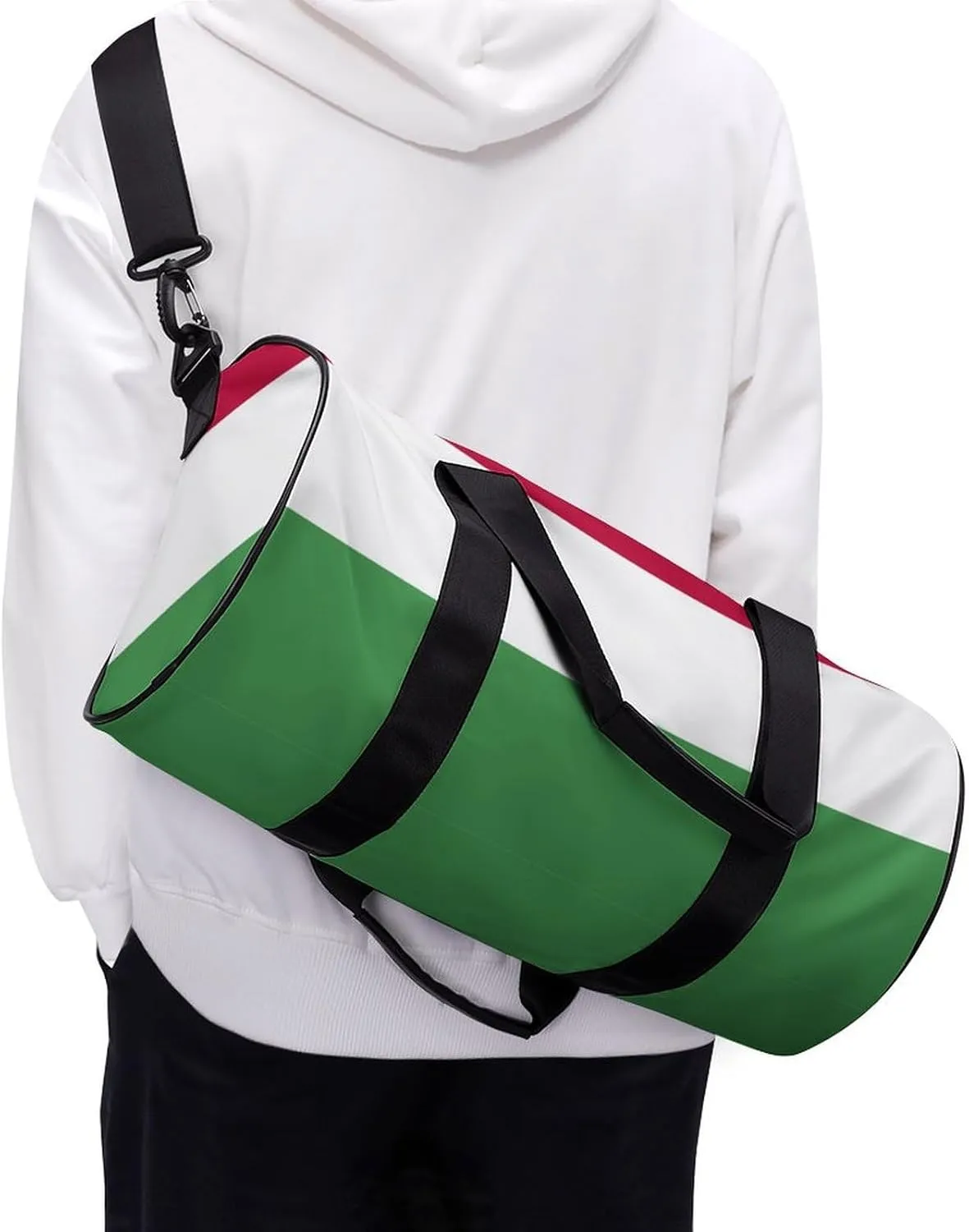Hungary Flag Gym Bag for Men Women with Wet Pocket Travel Duffel Sports Overnight Weekender