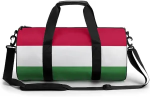Hungary Flag Waterproof Gym Bag for Travel Dry Wet Separation for Beach Yoga Weekender