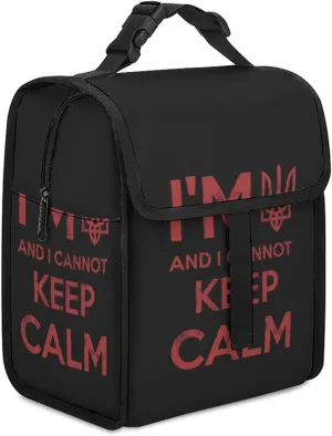 I Am Ukrainian And I Cannot Keep Calm Insulated Lunch Cooler Bag Waterproof Lunch Box for Work Picnic Or Travel