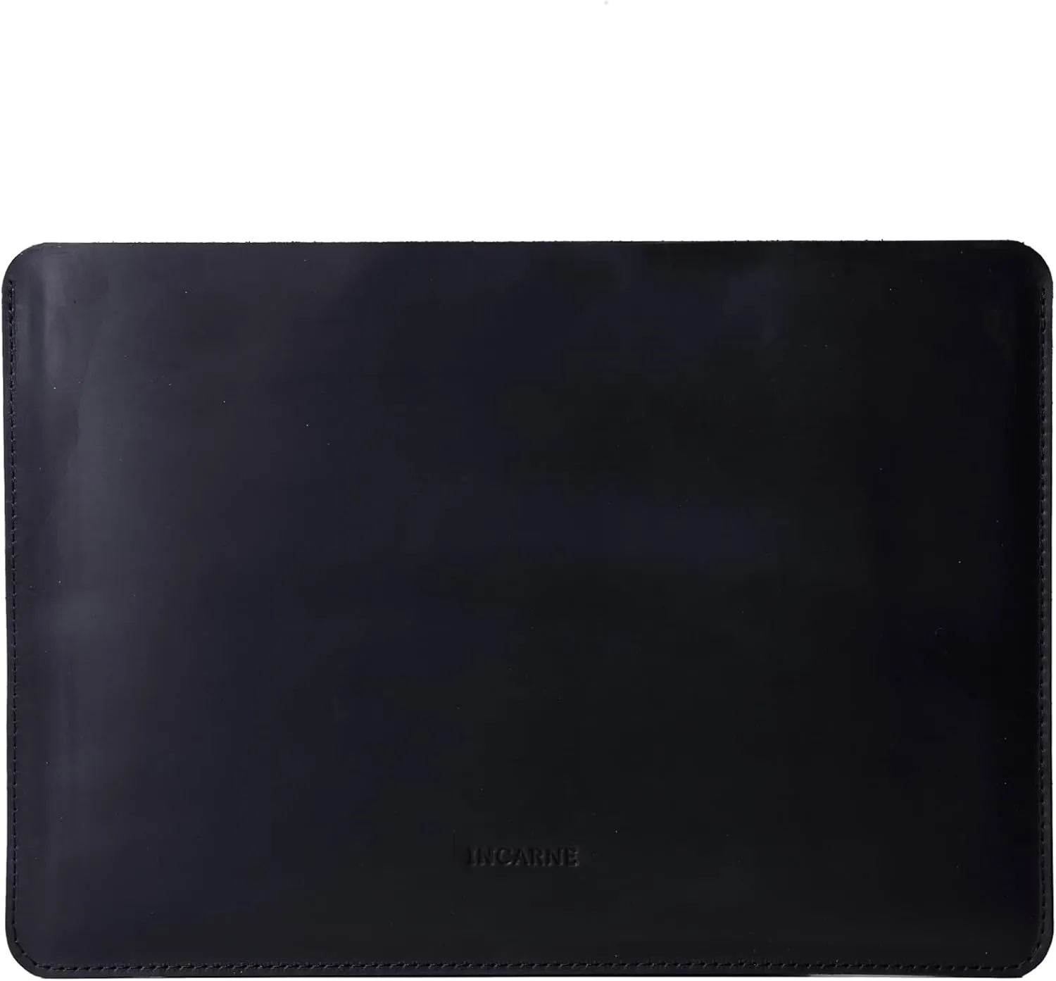 INCARNE Leather Laptop Case 15.6 inch Compatible with MacBook 15 inch Sleeve, Leather Laptop Sleeve Made for MacBook Air 15" M2 A2941, Genuine Leather, Black
