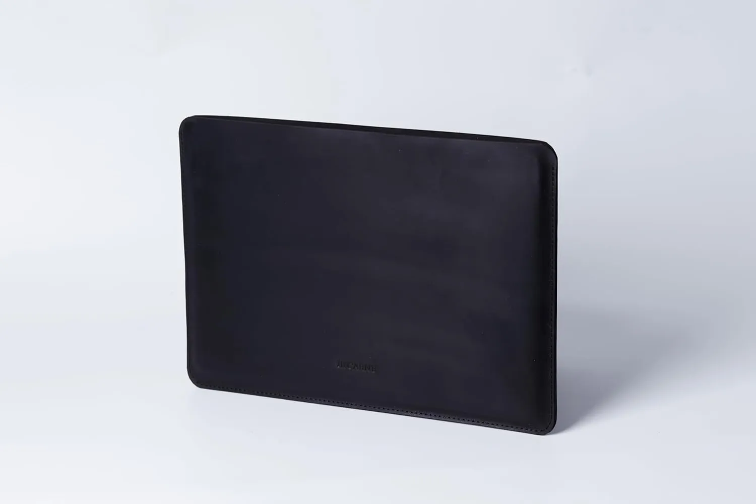 INCARNE Leather Laptop Case 15.6 inch Compatible with MacBook 15 inch Sleeve, Leather Laptop Sleeve Made for MacBook Air 15" M2 A2941, Genuine Leather, Black