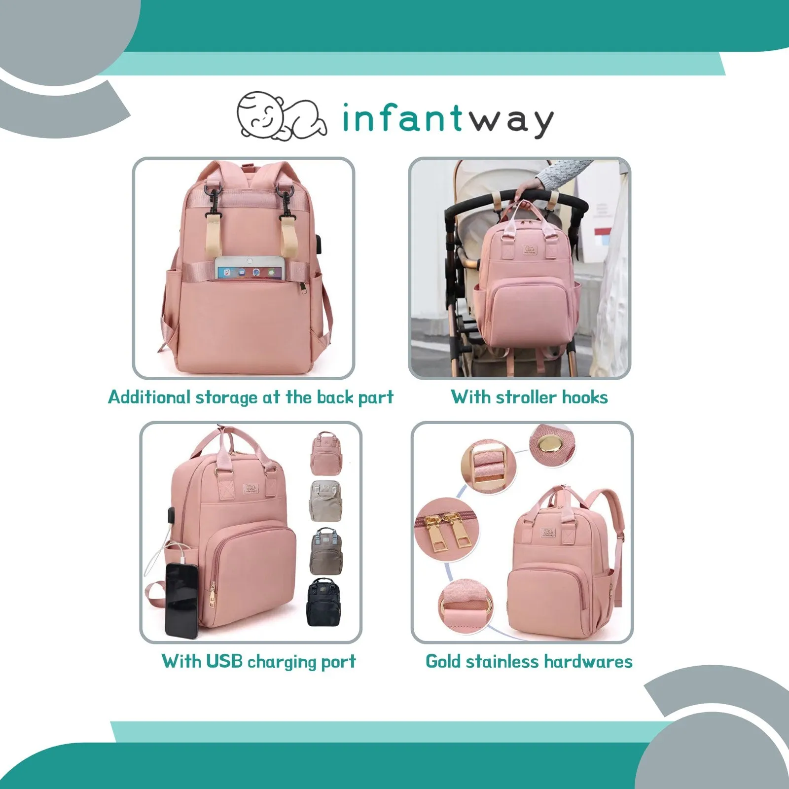 Infantway On-The-Go Mommy Bag