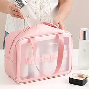 INFLUX 3-Piece Travel Wash Bag Set for Women -Storage Bag for Travel Essentials, Women's Handbags & Shoulder Bags, Travel Bag, and Beach Bag - Perfect Bag Organizer and Luggage Bag Solution