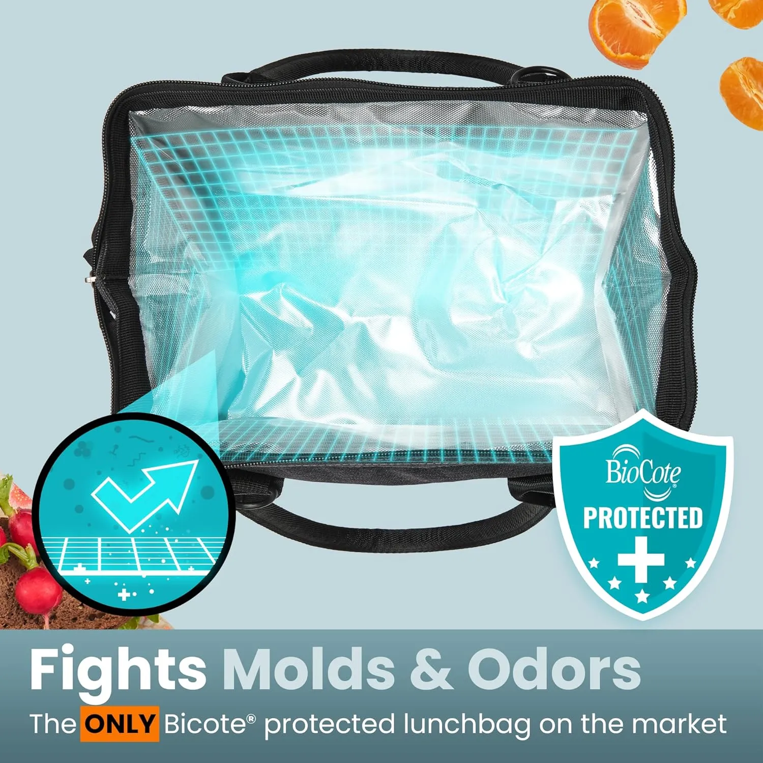 Insulated Lunch Bag for Women XL 348 fl oz – Charcoal, Leakproof & Odor Resistant Lunch Tote with 4-Layer Insulation for Christmas Travel, Holiday Meals & Gifting