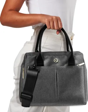 Insulated Lunch Bag for Women XL 348 fl oz – Charcoal, Leakproof & Odor Resistant Lunch Tote with 4-Layer Insulation for Christmas Travel, Holiday Meals & Gifting