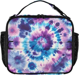 Insulated Lunch Bag Lunch box Cooler Bag for Women Men Bacterial Colony Abstract Reusable Portable with Shoulder Strap