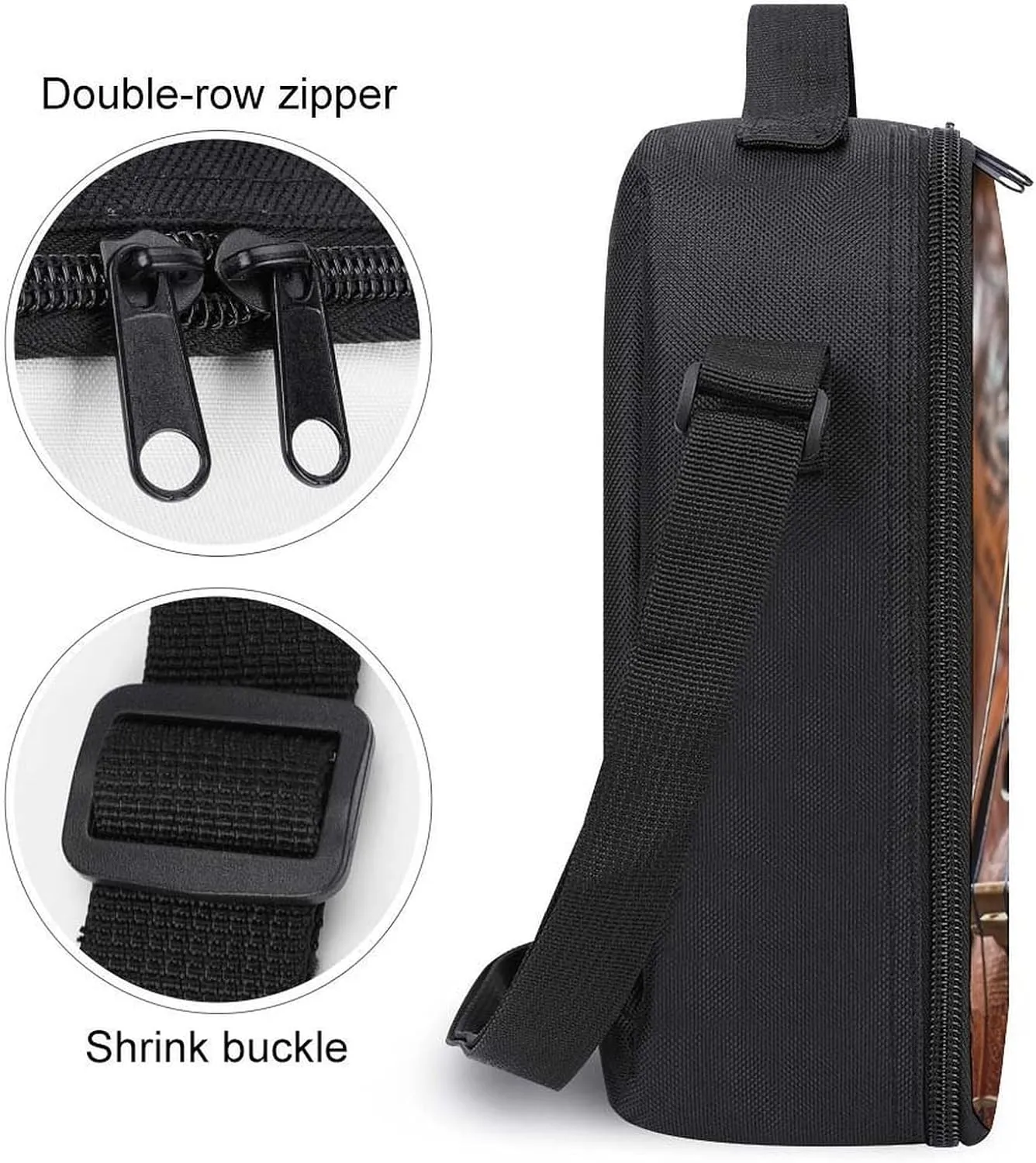 Insulated Lunch Bag Lunch Box for Women Men Instruments for Playing Lunch Tote Bags for Work Office