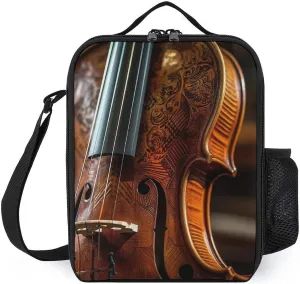 Insulated Lunch Bag Lunch Box for Women Men Instruments for Playing Lunch Tote Bags for Work Office