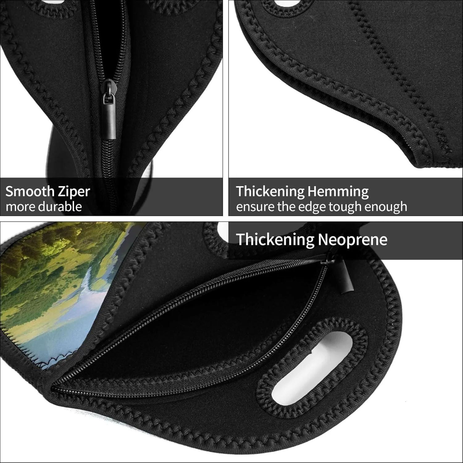Insulated Lunch Bag Lunch box for Women Men Reusable Cooler Bag Valley Lunch Bag Soft Neoprene Lunch Tote Bag Leakproof Lunchbox for Work Travel Picnic Office