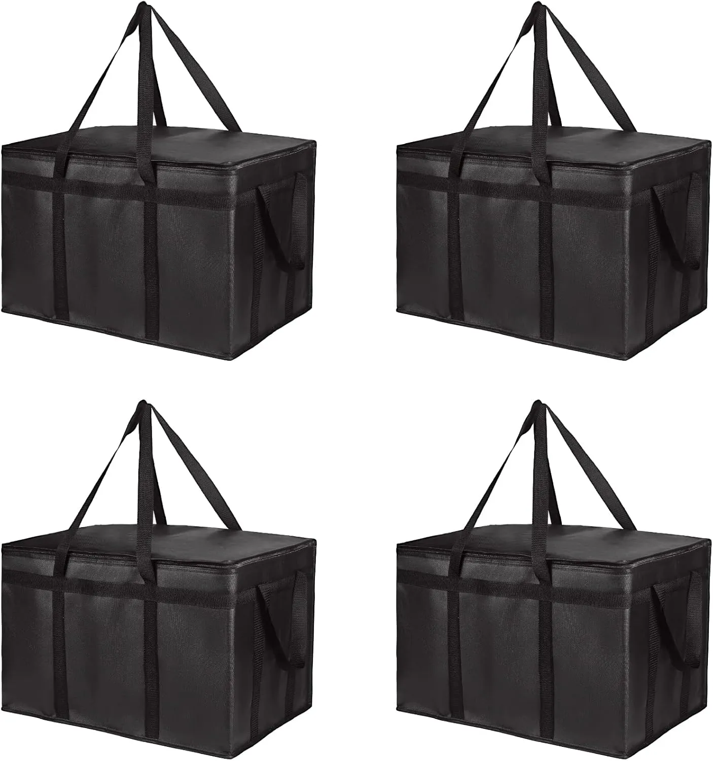 Insulated Reusable Grocery Shopping Bags, 4 Packs