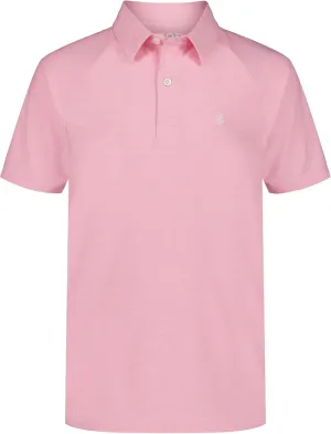 IZOD Boys' Short Sleeve Performance Stripe Polo Shirt