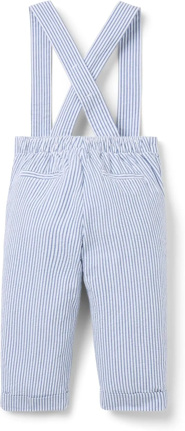 Janie and Jack Baby Boys' Seersucker Suspender Pants (Infant)