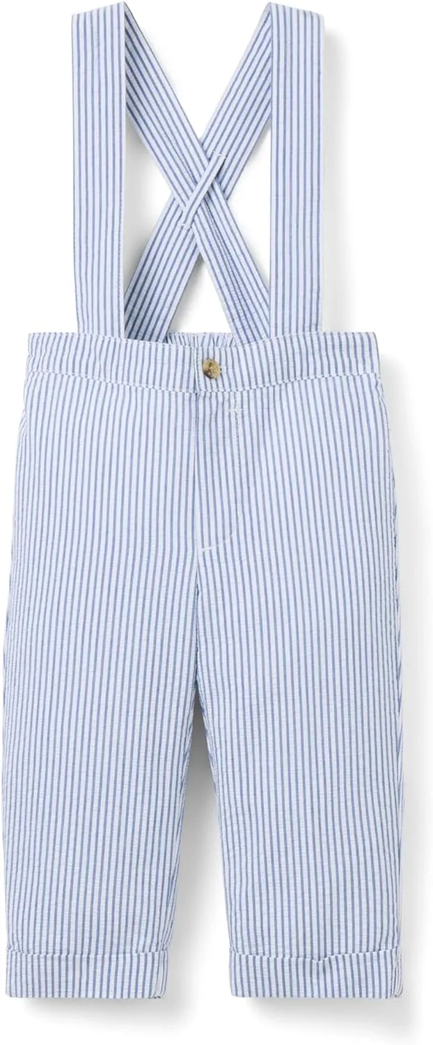 Janie and Jack Baby Boys' Seersucker Suspender Pants (Infant)