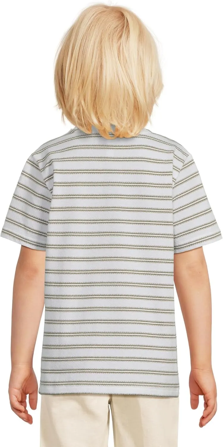 Janie and Jack Baby Boys' Stripe Henley Tee (Toddler/Little Big Kids)