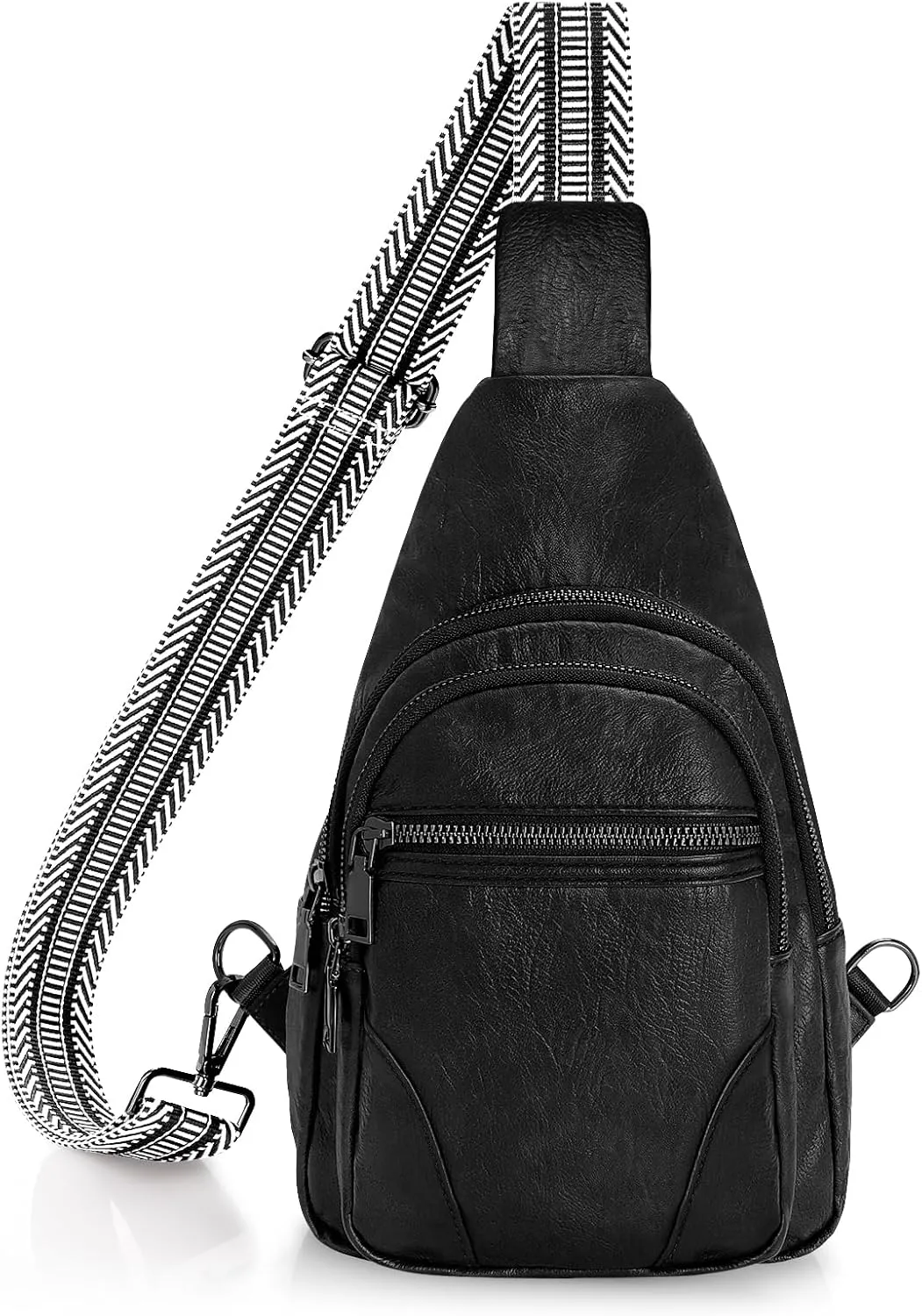 JASGOOD Anti Theft Small Sling Bag for Women Leather Fanny Packs Crossbody Bags Trendy Anti-Theft Sling Purse for Travel