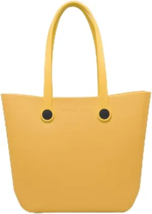 JEN & CO. Vira Versa Tote Bag, Light Pink - Large Utility Bag, Grocery, Beach, Rubber Tote Bags with Interchangeable Straps
