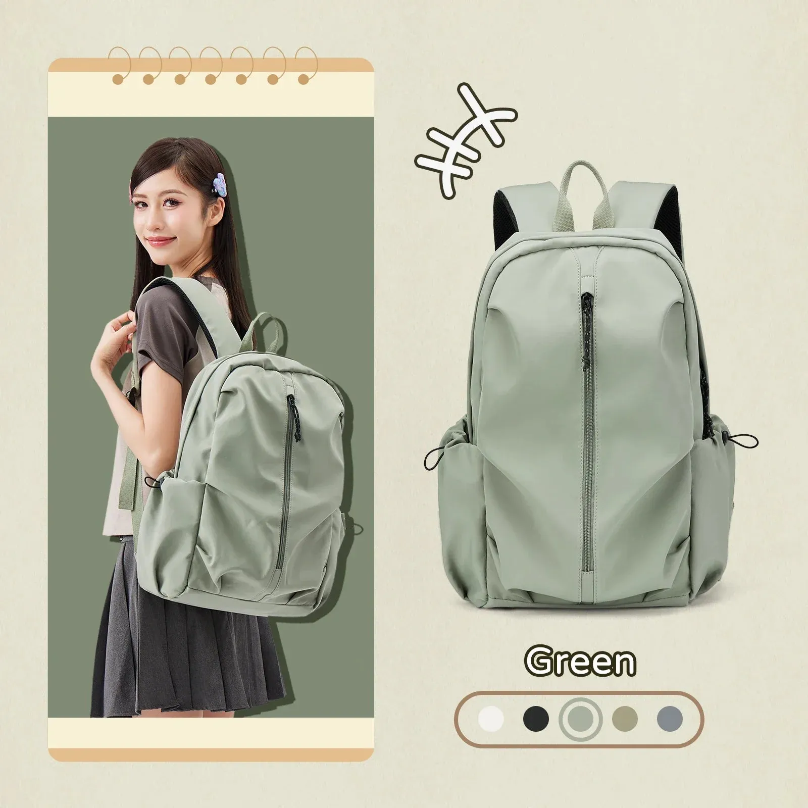 Jinna | Large Waterproof Anti-theft Laptop Travel Backpack
