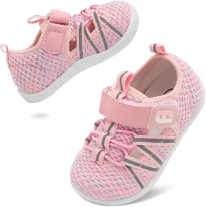 JOINFREE Toddler Sandals Boys Girls Breathable Closed Toe Water Beach Sandals Kids Wide Barefoot Summer Water Shoes Baby Walking Sneakers
