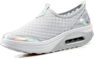 jukka Women's Mesh Air Cushion Shake Size 3.5-8UK Sneakers Hollow Network Mesh Go Running Trainers Athletic Walk Gym Shoes Sport Run