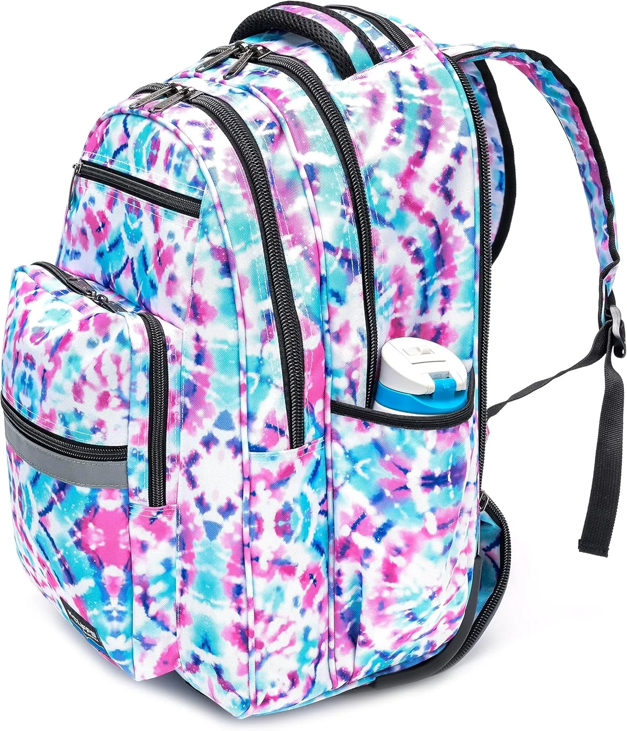 K-Cliffs Heavy Duty Rolling Backpack School Bookbag with Wheels Deluxe Wheeled Daypack
