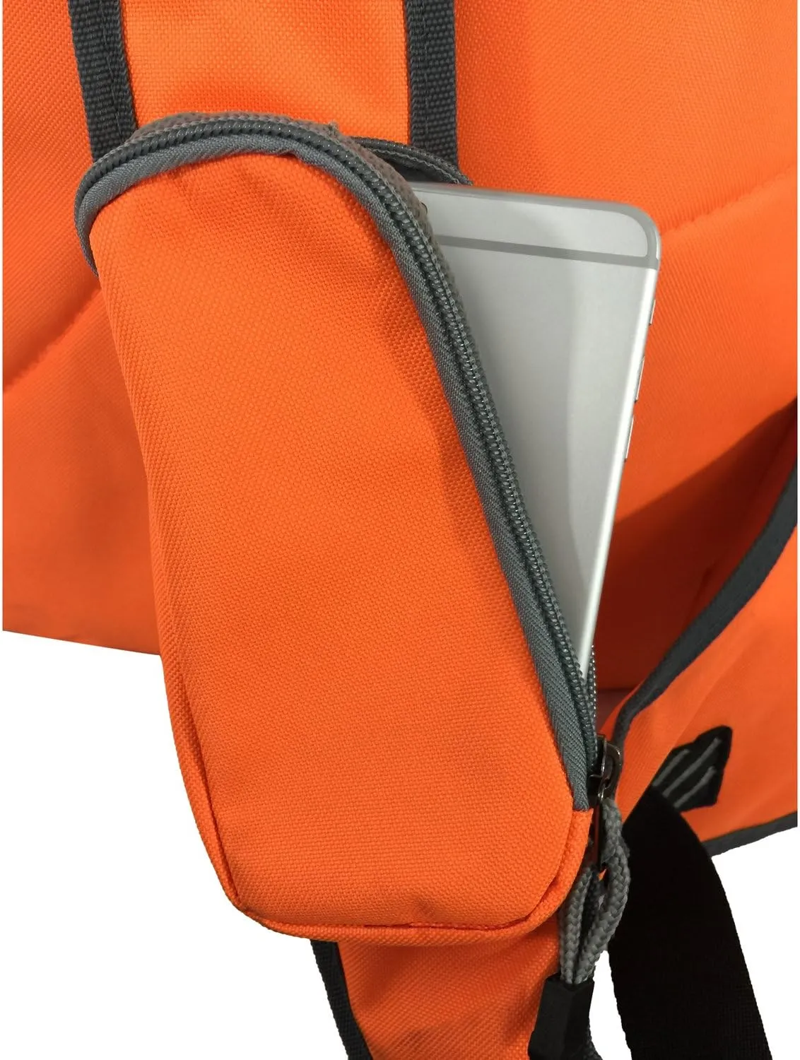 K-Cliffs Reflective Sling Backpack/Body Bag Messenger/Bag Daypack/School Student Book Bag with Safety, Bright, Stripe Orange