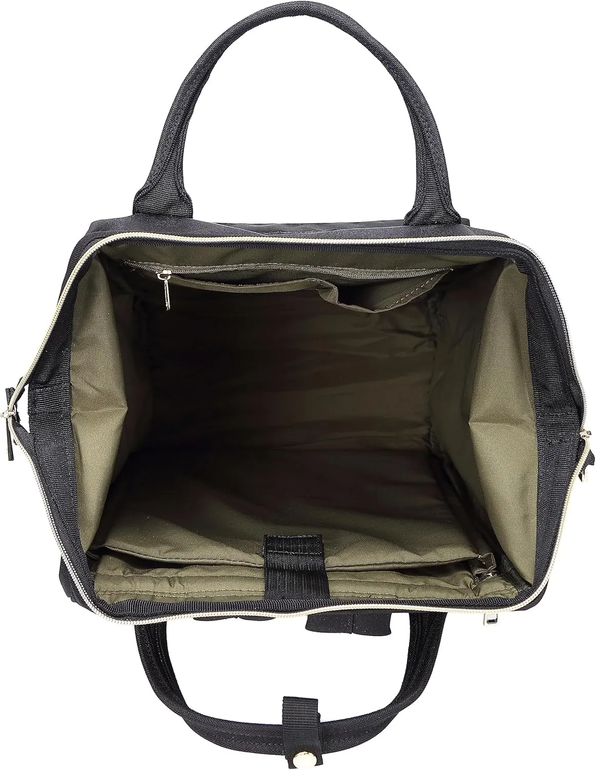 Kah&Kee Polyester Travel Backpack Functional Anti-theft School Laptop for Women Men (Black II, Medium)