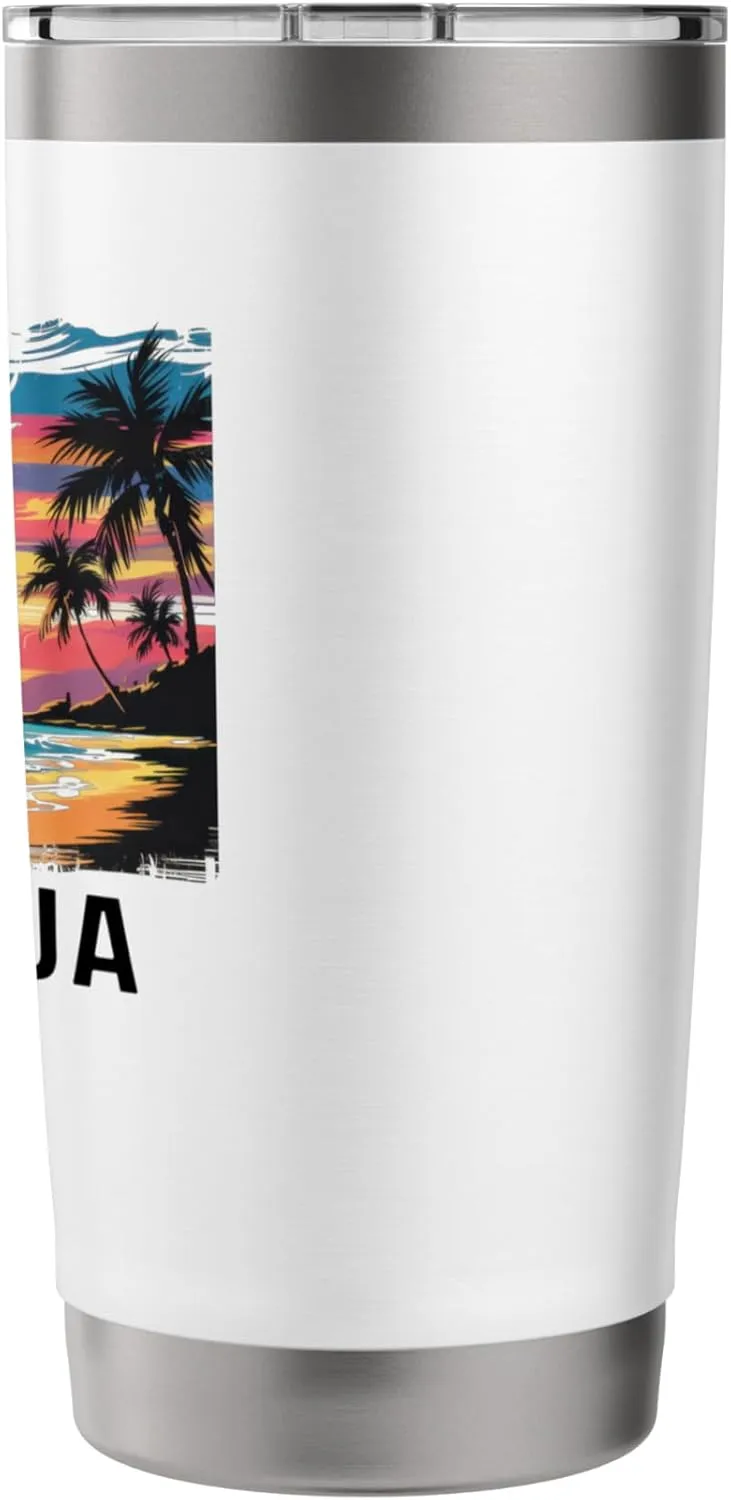Kapalua Bay Hawaii Women Men Surfboarding Stainless Steel Insulated Tumbler
