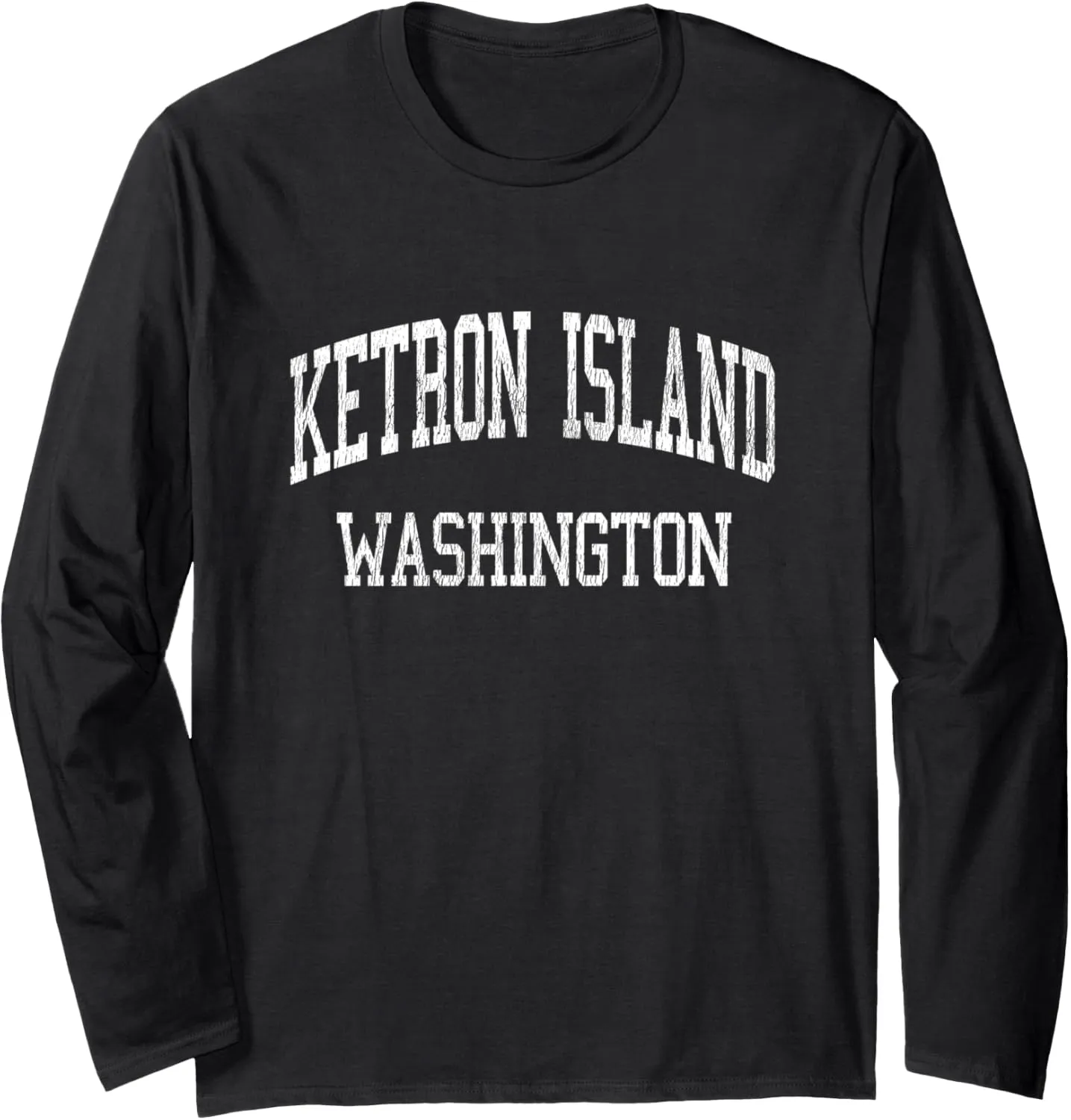 Ketron Island Washington WA Vintage Athletic Sports Design Long Sleeve T-Shirt