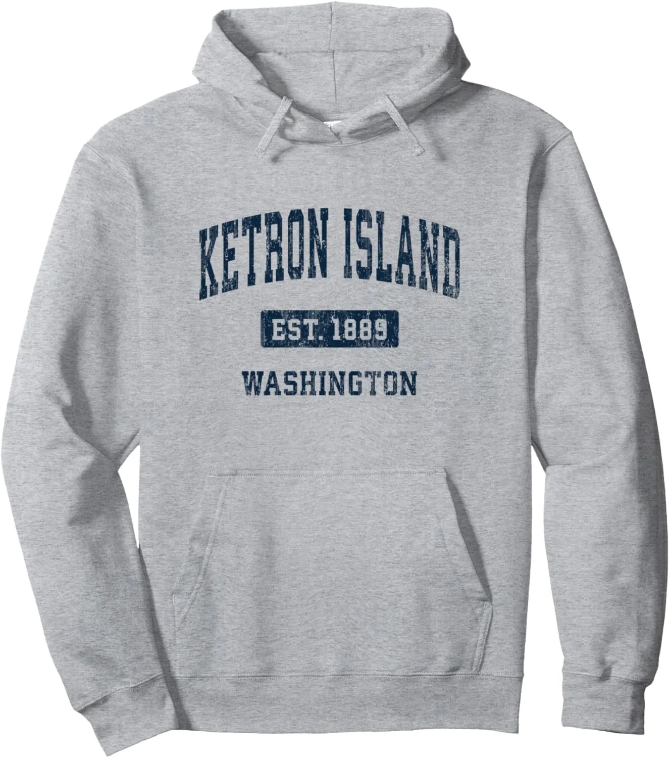 Ketron Island Washington WA Vintage Athletic Sports Design Pullover Hoodie