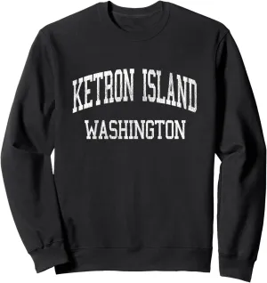 Ketron Island Washington WA Vintage Athletic Sports Design Sweatshirt