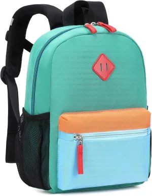Kids Backpack, 16'' Lightweight School Backpack for Boys Girls,Casual Bookbag for Primary Elementary Middle School,Age 5-14,Lake Green and Blue,Large Size