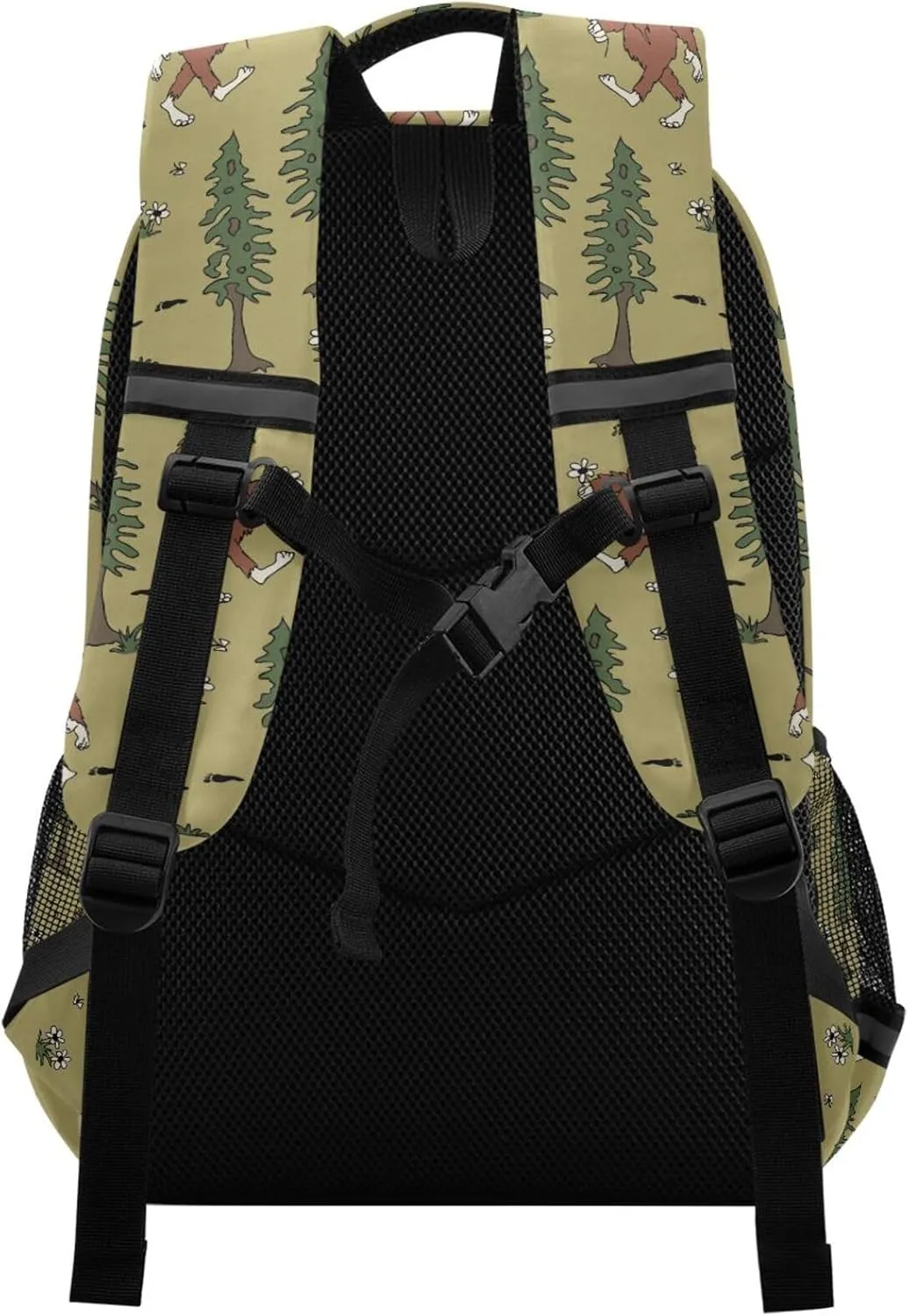 Kids Backpack for Boys Girls Bookbags Bigfoot School Backpack Elementary Bags Travel Daypack Lightweight Waterproof with Reflective Strip