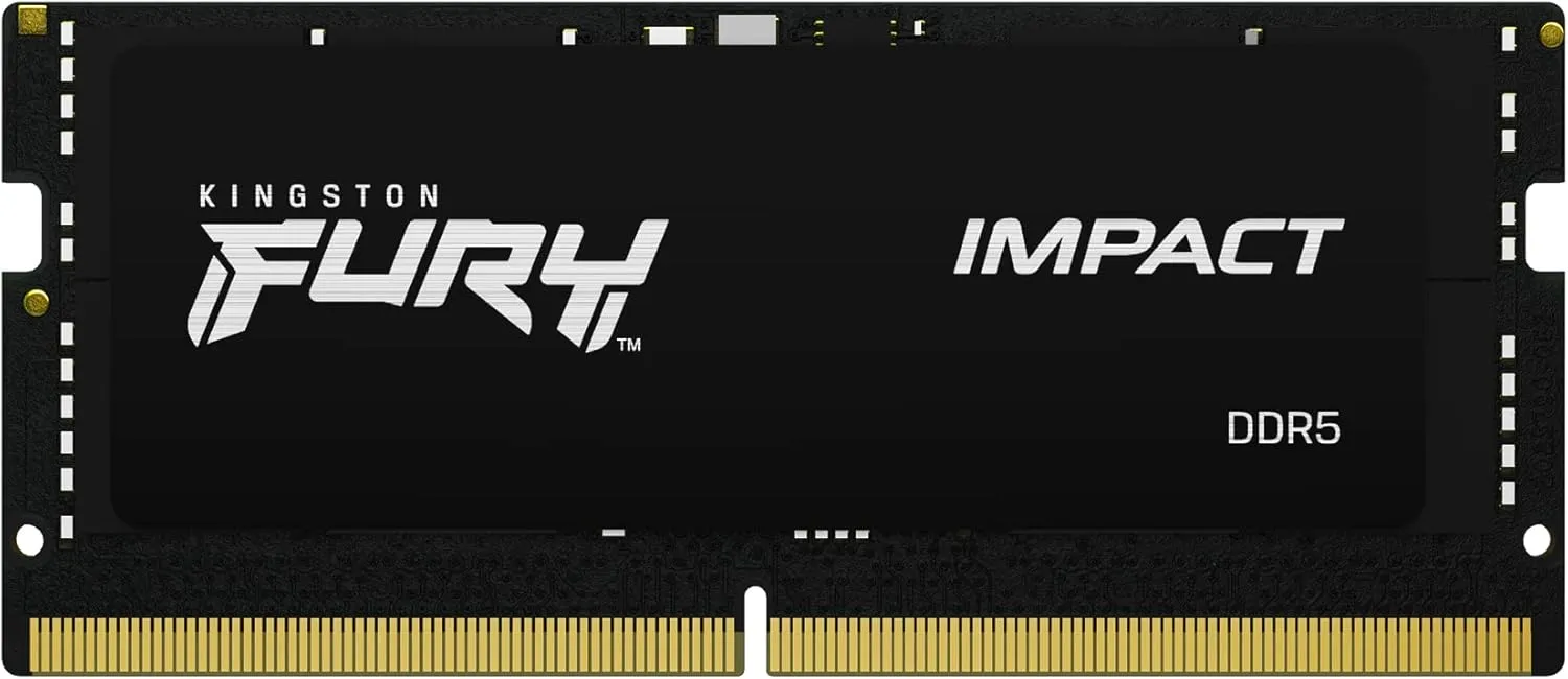 Kingston FURY Impact 64GB (2x32GB) 5600MT/s DDR5 CL40 Laptop Memory Kit of 2 | Lower Power Comsumption | Intel XMP 3.0 | Plug N Play | KF556S40IBK2-64