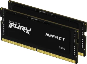 Kingston FURY Impact 64GB (2x32GB) 5600MT/s DDR5 CL40 Laptop Memory Kit of 2 | Lower Power Comsumption | Intel XMP 3.0 | Plug N Play | KF556S40IBK2-64