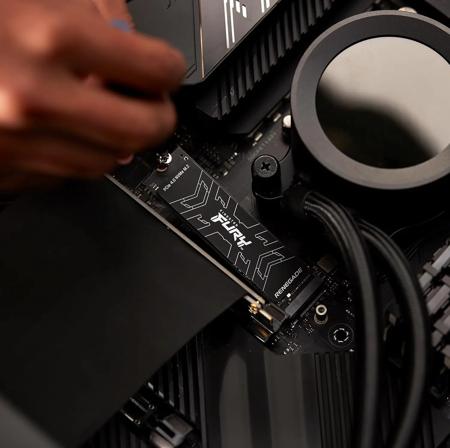 Kingston FURY Renegade 1TB PCIe Gen 4.0 NVMe M.2 Internal Gaming SSD | Up to 7300 MB/s | Graphene Heat Spreader | 3D TLC NAND | Works with PS5 | SFYRS/1000G, Solid State Drive