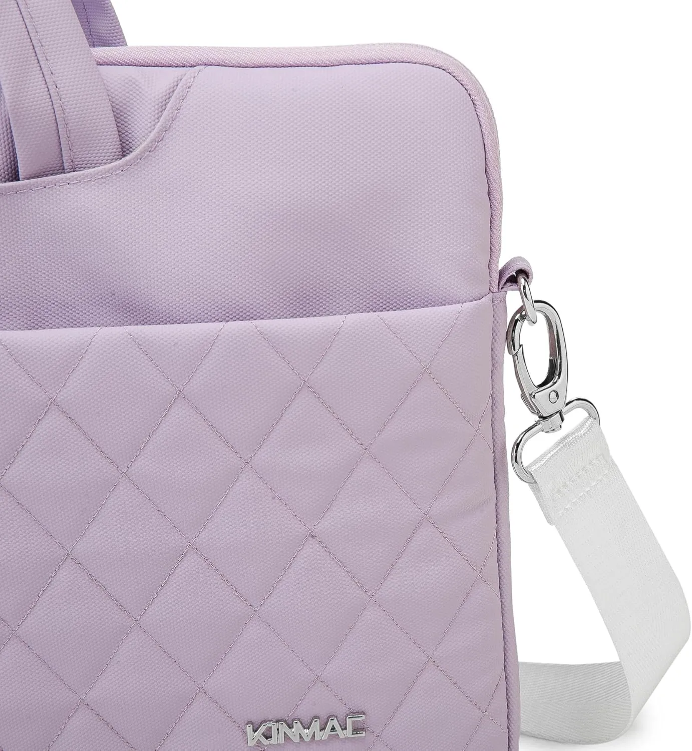 Kinmac 360° Protective Laptop Shoulder Messenger Sleeve Briefcase case Bag For MacBook Air 15 inch,MacBook Pro 16 inch and 15 inch-15.6 inch Laptop (Purple Embroider)