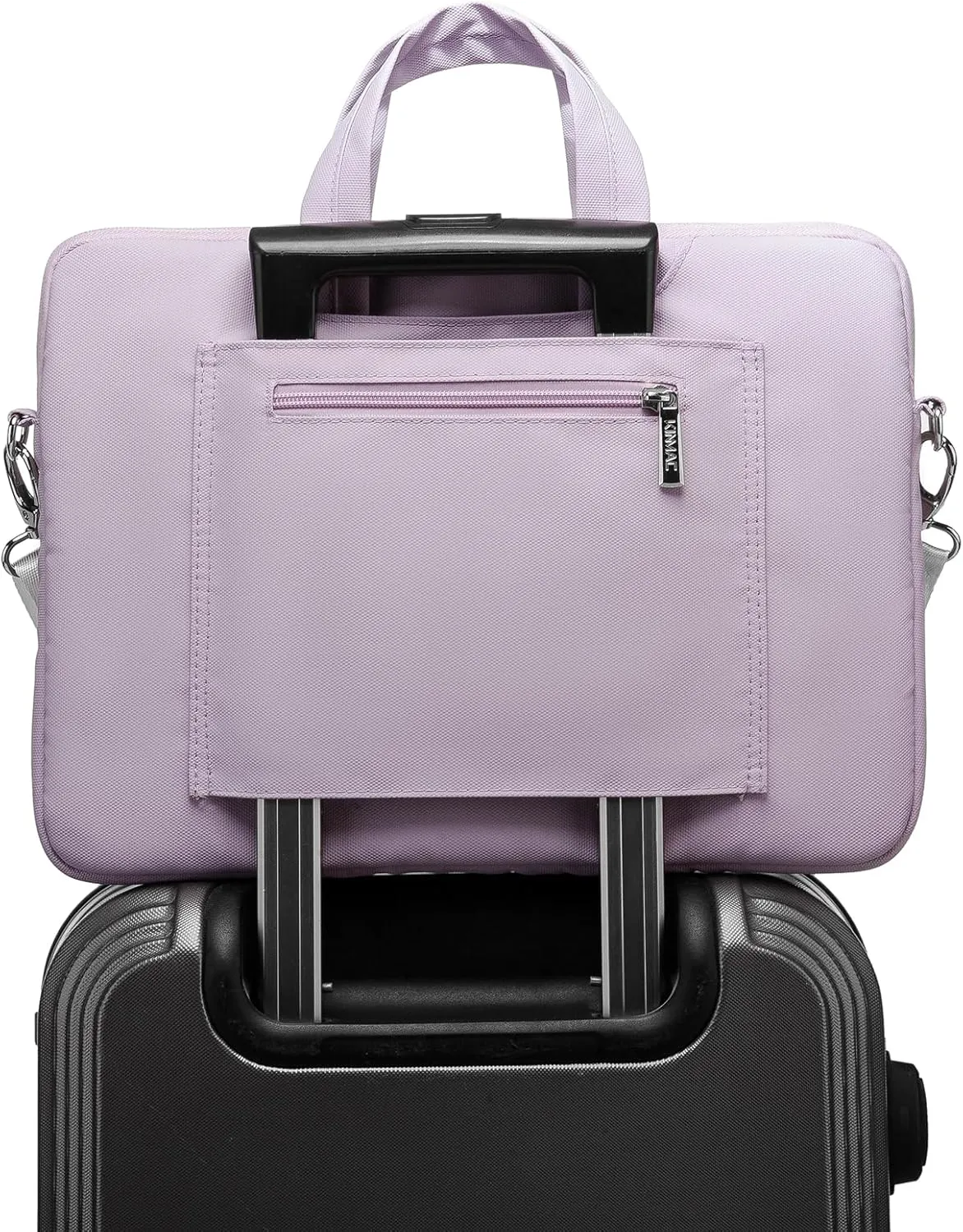 Kinmac 360° Protective Laptop Shoulder Messenger Sleeve Briefcase case Bag For MacBook Air 15 inch,MacBook Pro 16 inch and 15 inch-15.6 inch Laptop (Purple Embroider)