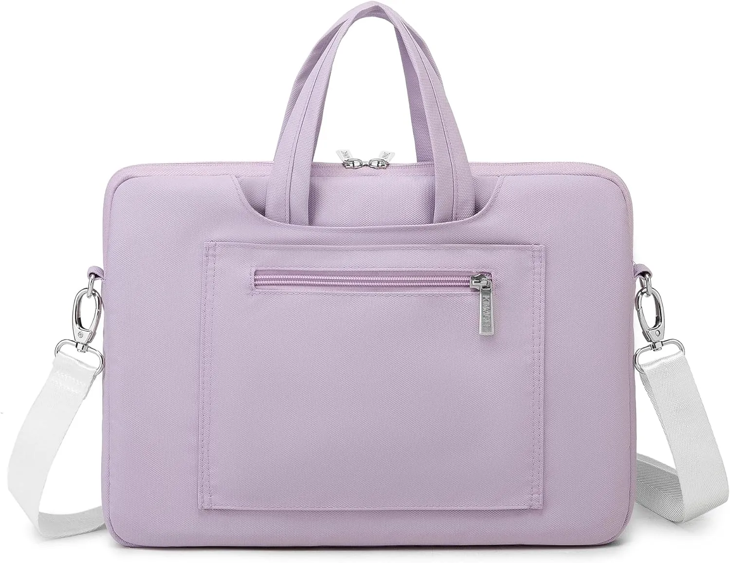 Kinmac 360° Protective Laptop Shoulder Messenger Sleeve Briefcase case Bag For MacBook Air 15 inch,MacBook Pro 16 inch and 15 inch-15.6 inch Laptop (Purple Embroider)