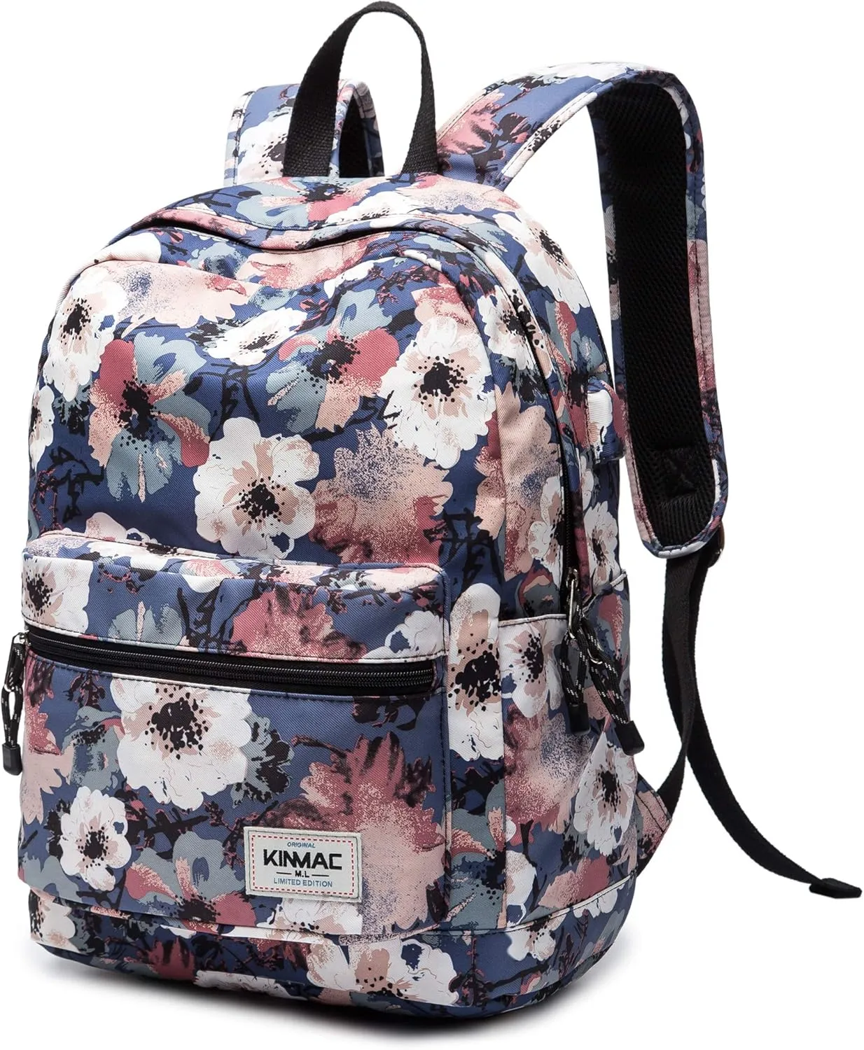 Kinmac Camellia 15 inch Waterproof Laptop Backpack Travel Outdoor Backpack with USB Charging Port for 13 inch 14 inch and 15.6 inch Laptop