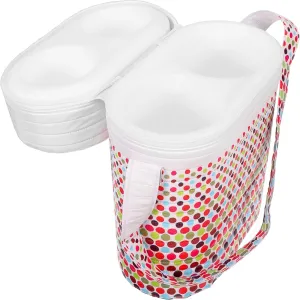 Kisangel Baby Bottle Warmer Bag Portable Breast Milk Heat Keeper Insulated Baby Bottle Bags Breastmilk Storage for Travel Shopping Random Color