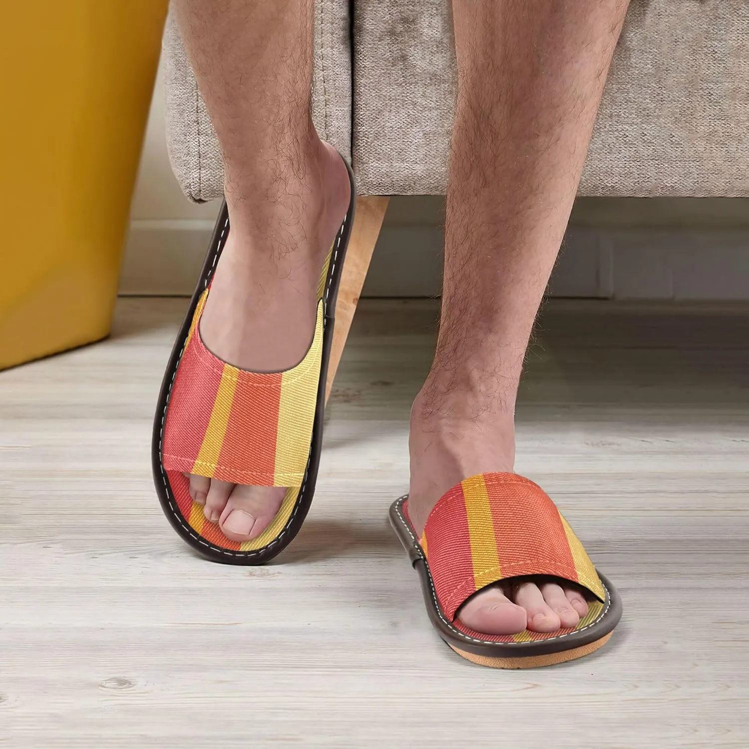 KLL Casual Shower Slippers Indoor and Outdoor Ultralight Soft Rubber Sole Home Shoes for Pool Gym Bath House