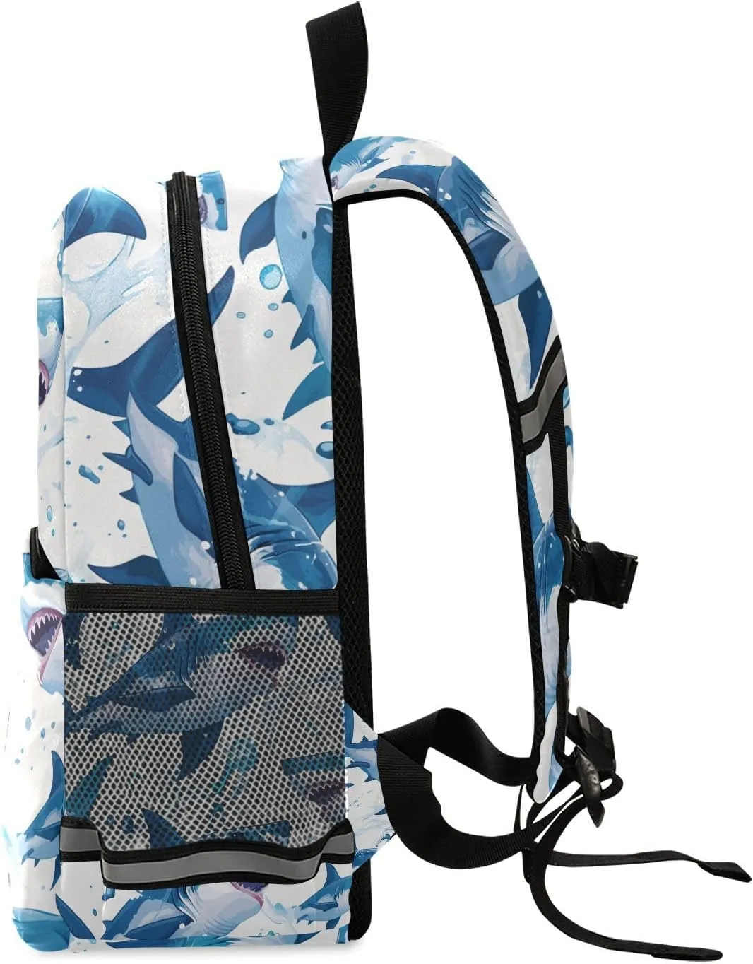 KLL Little Girls Backpack, Ocean fish sea Masco, Water Resistant Schoolbag with Reflective Strips Cute Travel Daypack
