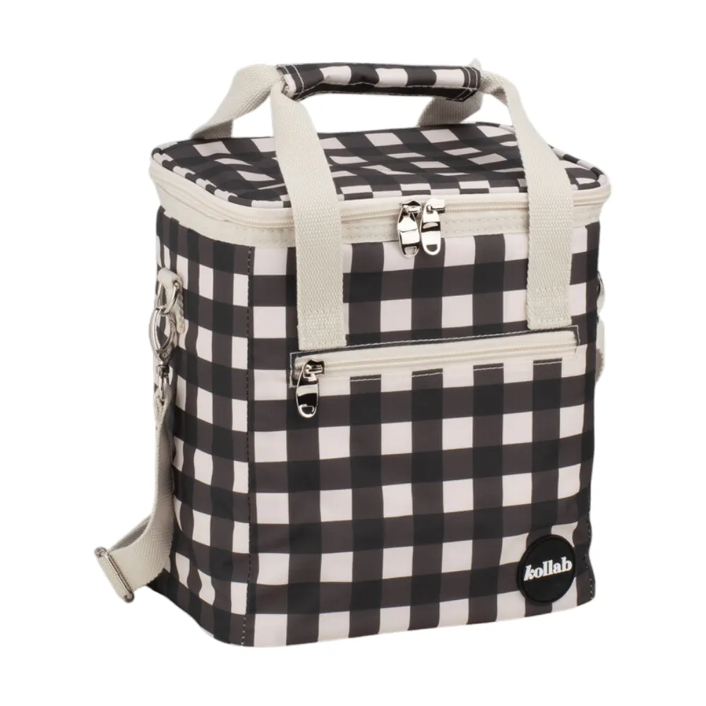 Kollab | Holiday Mini Cooler | Black Check
