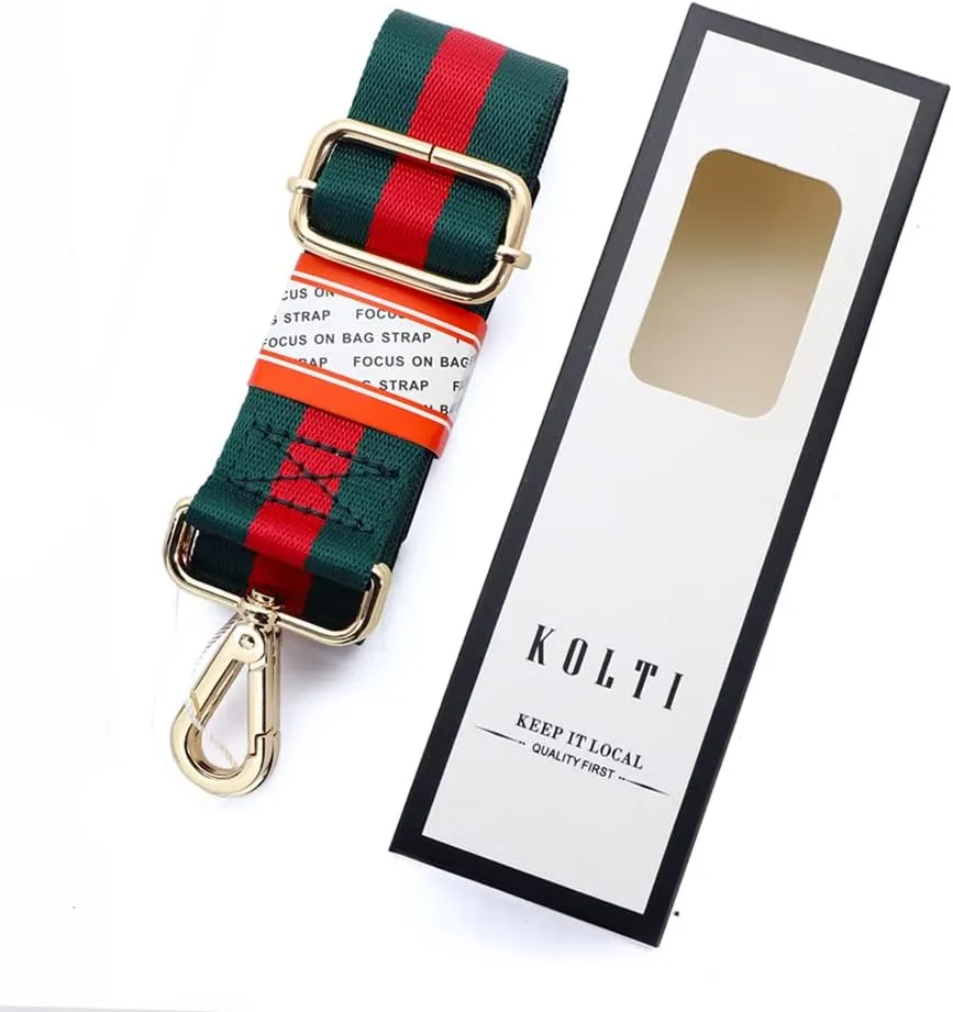 Kolti Purse Strap Replacement Crossbody Handbag Stripe Wide Adjustable