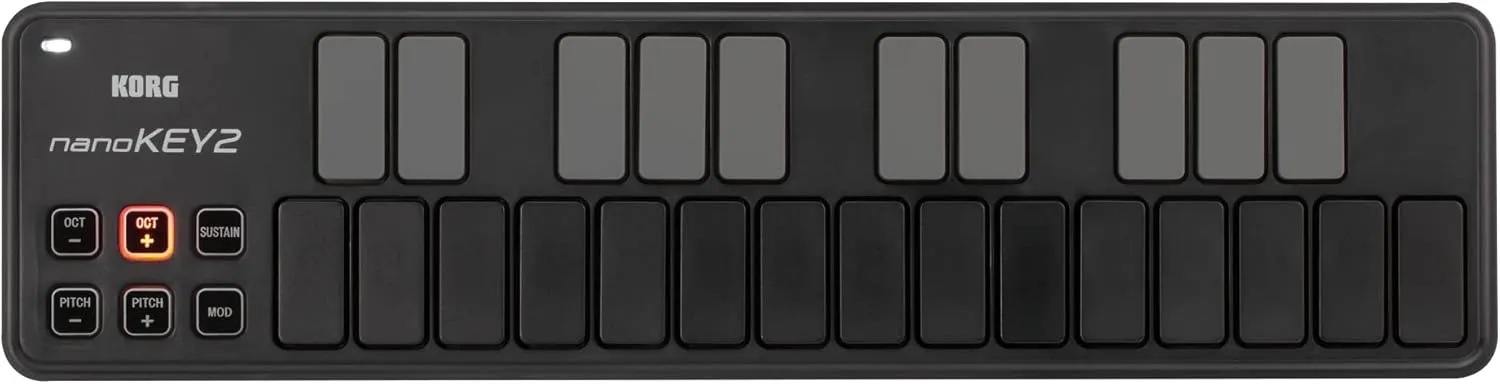Korg, 25-Key Midi Controller (NANOKEY2BK),Black