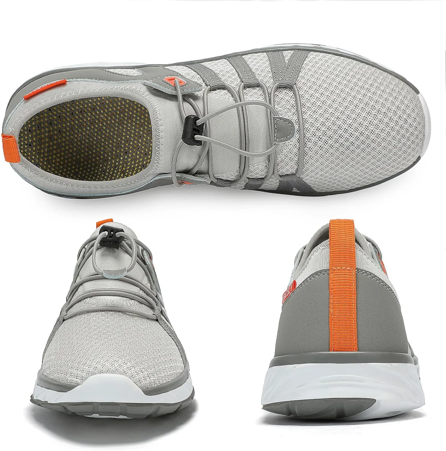 Kricely Water Shoes Men Quick Dry Aqua Shoes Swim Shoes for Men Non-Slip Beach Shoes Outdoor for Surfing