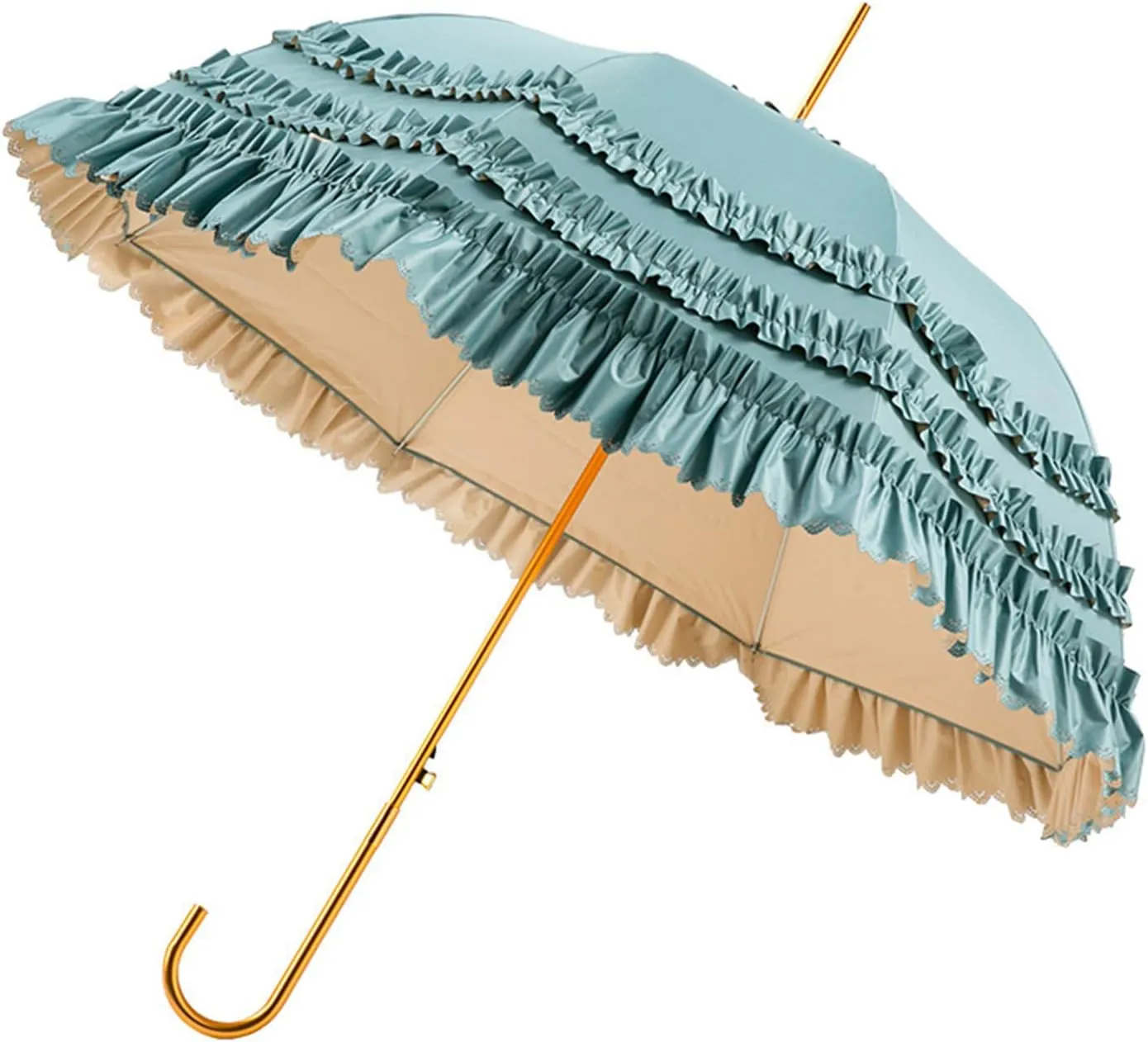 Lace Parasol Umbrella Wedding Umbrella Dome Shaped Parasol For Cosplay Photography Full Coverage Sunshade Umbrella